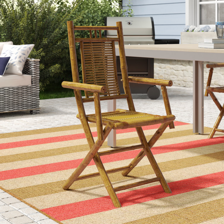 Bay Isle Home Vosburgh Folding Patio Dining Chair & Reviews Wayfair